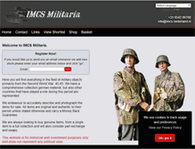 Tablet Screenshot of imcsmilitaria.com